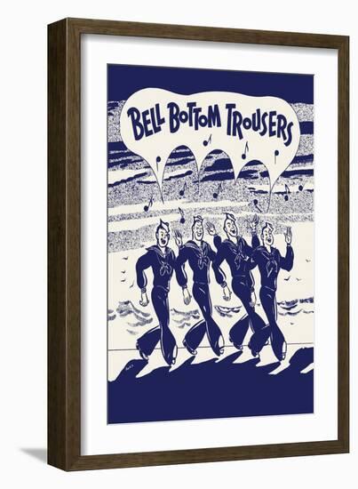Bell Bottom Trousers-null-Framed Art Print