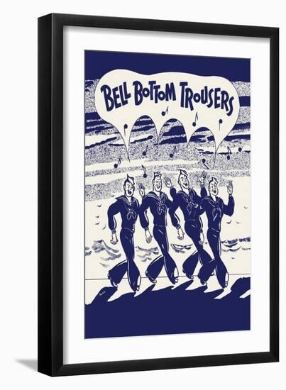 Bell Bottom Trousers-null-Framed Art Print