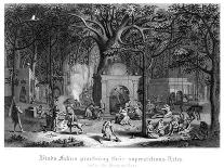 Hindu Fakirs Practising their Superstitious Rites under the Banyan Tree-Bell-Framed Stretched Canvas
