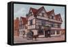 Bell Hotel, Tewkesbury, Abel Fletcher's in "John Halifax Gentleman"-Alfred Robert Quinton-Framed Stretched Canvas