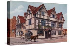 Bell Hotel, Tewkesbury, Abel Fletcher's in "John Halifax Gentleman"-Alfred Robert Quinton-Stretched Canvas