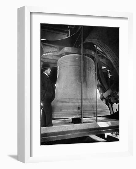 Bell in the Tower of Big Ben, Palace of Westminster, London, C1905-null-Framed Giclee Print