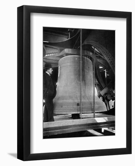 Bell in the Tower of Big Ben, Palace of Westminster, London, C1905-null-Framed Giclee Print