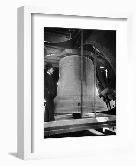 Bell in the Tower of Big Ben, Palace of Westminster, London, C1905-null-Framed Giclee Print