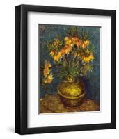 Bell Lilies in a Copper Vase-Vincent van Gogh-Framed Art Print