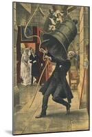 Bell Ringing Accident-null-Mounted Art Print