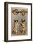 Bell Ringing Pug Dogs-null-Framed Photographic Print