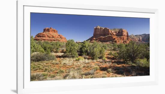 Bell Rock, Courthouse Butte, Bell Rock Trail, Sedona, Arizona, Usa-Rainer Mirau-Framed Photographic Print