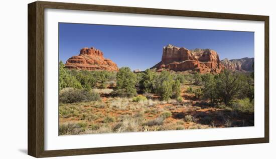 Bell Rock, Courthouse Butte, Bell Rock Trail, Sedona, Arizona, Usa-Rainer Mirau-Framed Photographic Print