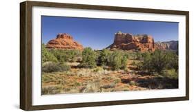 Bell Rock, Courthouse Butte, Bell Rock Trail, Sedona, Arizona, Usa-Rainer Mirau-Framed Photographic Print