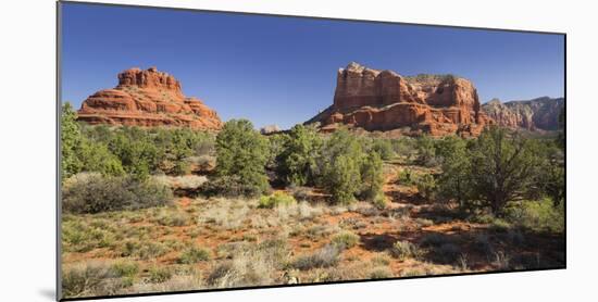 Bell Rock, Courthouse Butte, Bell Rock Trail, Sedona, Arizona, Usa-Rainer Mirau-Mounted Photographic Print