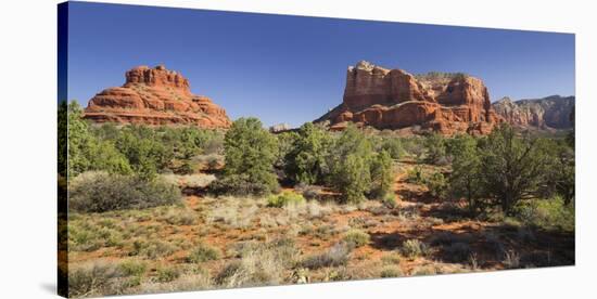 Bell Rock, Courthouse Butte, Bell Rock Trail, Sedona, Arizona, Usa-Rainer Mirau-Stretched Canvas