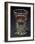 Bell-Shaped Glass in Beveled Crystal Glass on Carved Base, 1840-1850, Bohemia-null-Framed Giclee Print