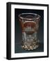 Bell-Shaped Glass in Beveled Crystal Glass on Carved Base, 1840-1850, Bohemia-null-Framed Giclee Print