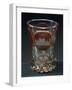 Bell-Shaped Glass in Beveled Crystal Glass on Carved Base, 1840-1850, Bohemia-null-Framed Giclee Print