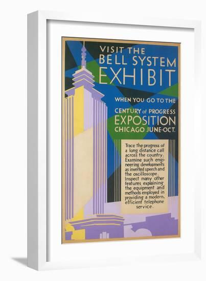 Bell System Exhibit, Chicago World's Fair-null-Framed Art Print