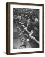 Bell Telephone Assembly Lines-null-Framed Photographic Print