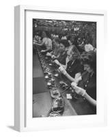 Bell Telephone Assembly Lines-null-Framed Photographic Print