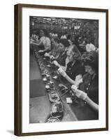 Bell Telephone Assembly Lines-null-Framed Photographic Print