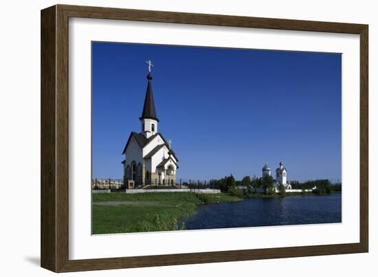 Bell Tower and Church of Religious Complex of St George-null-Framed Giclee Print