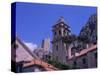 Bell Tower and Fortress, Omis, Makarska Riviera, Croatia-Jean Brooks-Stretched Canvas