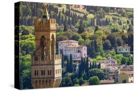 Bell tower and houses, Florence, Tuscany, Italy-Russ Bishop-Stretched Canvas