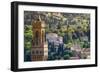 Bell tower and houses, Florence, Tuscany, Italy-Russ Bishop-Framed Photographic Print