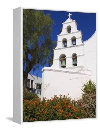 Bell Tower Mission San Diego California United States Travel Art Poster Print 