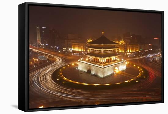 Bell Tower at Night-Paul Souders-Framed Stretched Canvas