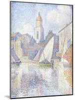 Bell Tower at Saint Tropez, 1896-Paul Signac-Mounted Giclee Print