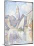 Bell Tower at Saint Tropez, 1896-Paul Signac-Mounted Giclee Print