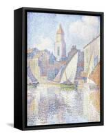 Bell Tower at Saint Tropez, 1896-Paul Signac-Framed Stretched Canvas