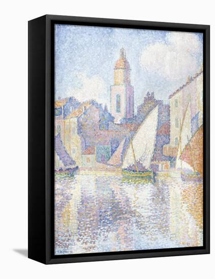 Bell Tower at Saint Tropez, 1896-Paul Signac-Framed Stretched Canvas