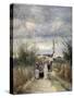 Bell Tower in Argenteuil (Road to the Churc), 1870S-Jean-Baptiste-Camille Corot-Stretched Canvas