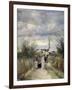 Bell Tower in Argenteuil (Road to the Churc), 1870S-Jean-Baptiste-Camille Corot-Framed Premium Giclee Print