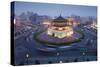 Bell Tower in Middle of Traffic Circle-Paul Souders-Stretched Canvas