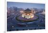 Bell Tower in Middle of Traffic Circle-Paul Souders-Framed Photographic Print