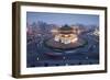 Bell Tower in Middle of Traffic Circle-Paul Souders-Framed Photographic Print