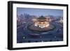 Bell Tower in Middle of Traffic Circle-Paul Souders-Framed Photographic Print