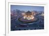 Bell Tower in Middle of Traffic Circle-Paul Souders-Framed Photographic Print