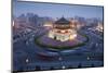 Bell Tower in Middle of Traffic Circle-Paul Souders-Mounted Photographic Print