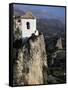 Bell Tower in Village on Steep Limestone Crag, Guadalest, Costa Blanca, Valencia Region, Spain-Tony Waltham-Framed Stretched Canvas