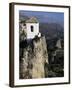 Bell Tower in Village on Steep Limestone Crag, Guadalest, Costa Blanca, Valencia Region, Spain-Tony Waltham-Framed Photographic Print