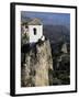 Bell Tower in Village on Steep Limestone Crag, Guadalest, Costa Blanca, Valencia Region, Spain-Tony Waltham-Framed Photographic Print