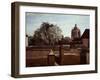 Bell Tower of Church of Saint Paterne at Orleans, 1840-1845-Jean-Baptiste-Camille Corot-Framed Giclee Print