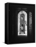 Bell Tower of Haghios Goergios-Dmitri Kessel-Framed Stretched Canvas