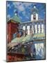 Bell Tower of the Pskovo-Pechersky Monastery-Sergei Arsenyevich Vinogradov-Mounted Giclee Print