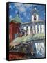 Bell Tower of the Pskovo-Pechersky Monastery-Sergei Arsenyevich Vinogradov-Framed Stretched Canvas