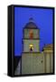 Bell Tower of the Santa Barbara Mission Church-Bruce Burkhardt-Framed Stretched Canvas