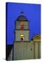 Bell Tower of the Santa Barbara Mission Church-Bruce Burkhardt-Stretched Canvas